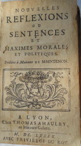 Nouvelles Reflexions Etienne Francois de Vernage, 1680, for sale