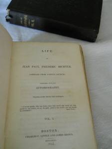 Life of Richter, 2 volumes, 1842