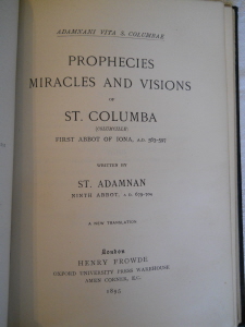 Miracles and Visions of St. Columba …Written By St. Adaman…A New Translation