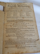 Dyche, English Dictionary, 1750