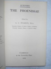 Euripides The Phoenissae, edited by A.C. Pearson